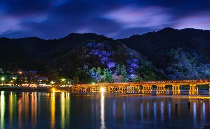 渡月橋(夜)