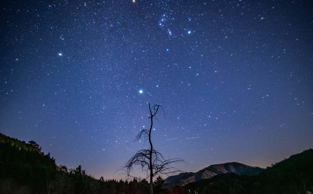 阿智村の星の写真