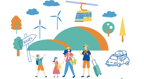 家族旅行／イメージイラスト