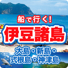 船・飛行機で行く！伊豆諸島ツアー：大島・新島・式根島・神津島・八丈島