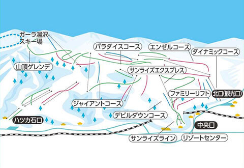 石打丸山スキー場マップ