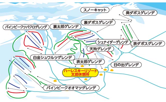 菅平高原スノーリゾートマップ