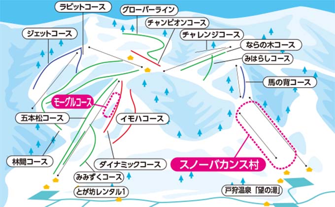 戸狩温泉スキー場マップ