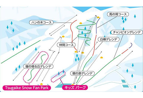 HAKUBA VALLEY栂池高原スキー場マップ