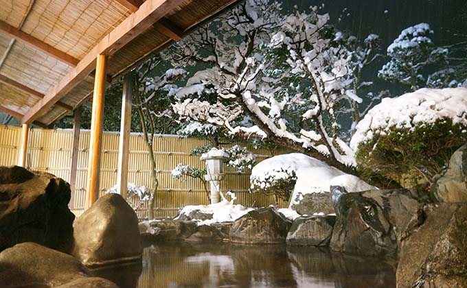 露天風呂付の温泉宿