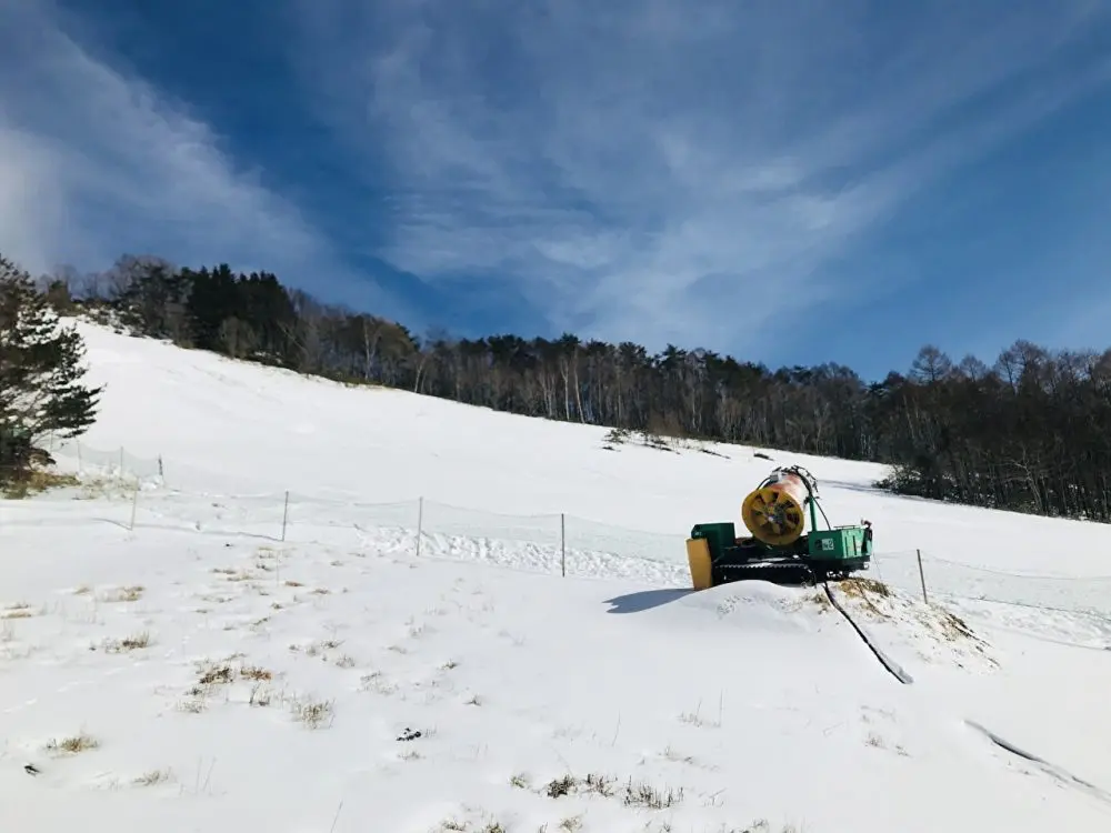 降雪機・スノーマシンがあるスキー場