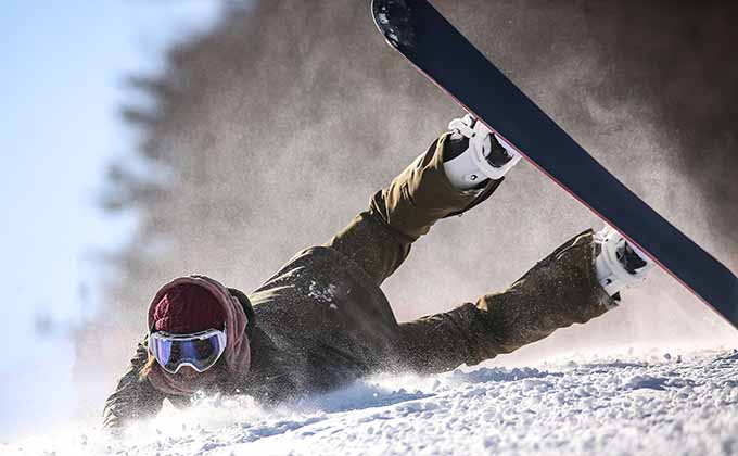 スノーボード＿転倒